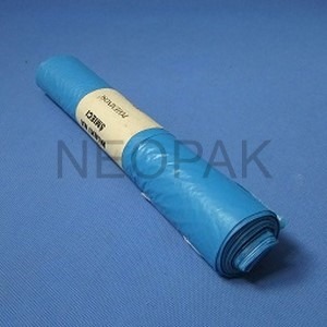 Worki na śmieci grube 40 mikronów Niebieskie LDPE 120l - 10szt