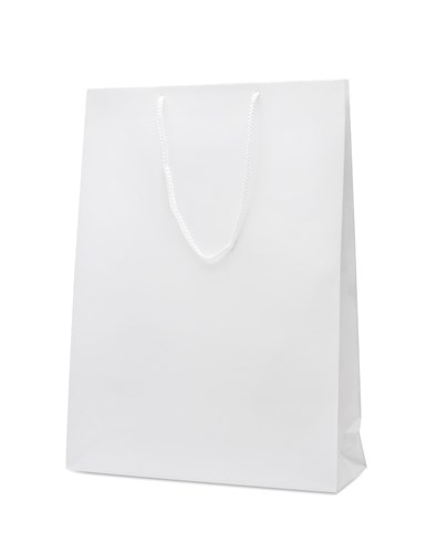 Torebka upominkowa Prestige 390x100x450 / Biała