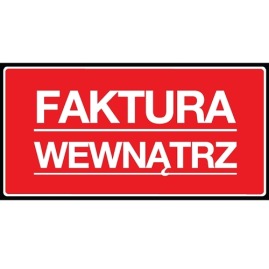 Naklejka Faktura Wewnątrz 100x50mm 100szt.