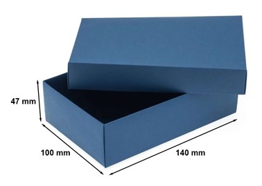 niebieskie opakowanie prezentowe