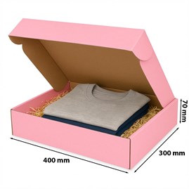 Karton Wykrojnikowy 400x300x70mm(zew) Różowy