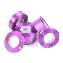 Wstążka satynowa 25mm fioletowa 32m WS8123