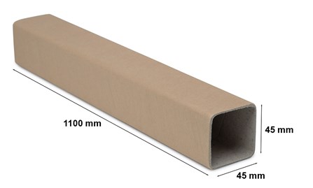 Tuba kwadratowa 45mm/gr2,5mm/L1100 B0