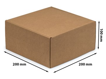 Pudełko karbowane 200x200x100mm (zewn.) Fefco 427