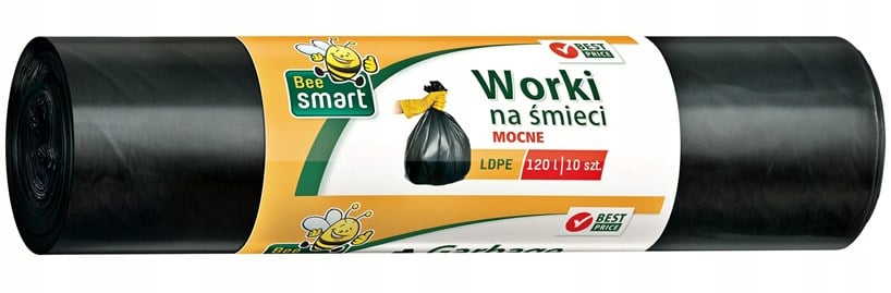 Bee Smart worki na śmieci LDPE 120L 10 szt