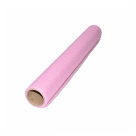 Jasno-różowa flizelina dekoracyjna poprawi wygląd stołu na każdym przyjęciu okolicznościowym