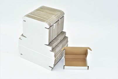 Pakiet - Karton wykr. 100x80x20mm Biały - 10 szt