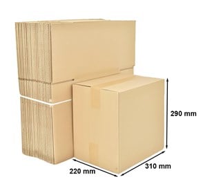 Kartony Klapowe 310x220x290mm, 50 sztuk