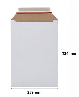 Biała koperta kartonowa 229x324mm C4 do dokumentów A4