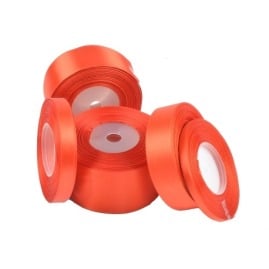 Wstążka satynowa 6mm czerwona 32m WS8031
