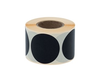 Etykiety samoprzylepne okrągłe czarne