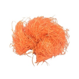 Dekoracyjna wełna drzewna 30g Pomarańczowa