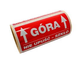 etykiety ostrzegawcze szkło