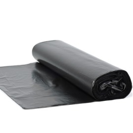 Worki na śmieci czarne z materiału LDPE