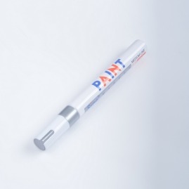 Pisak z farbą SP101, medium, kolor: srebrny