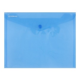 Teczka kopertowa PP C5 Donau zatrzask 10szt. nieb