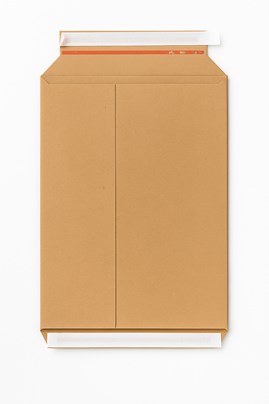 Koperta tekturowa sztywna 321x455mm A3 Brązowa 2paski PRZELOTOWA