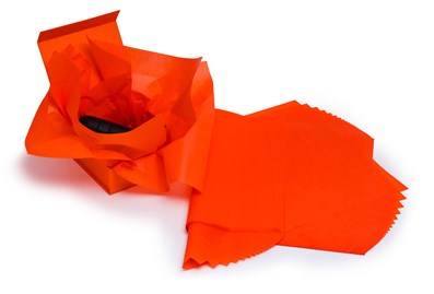 Bibuła ozdobna 20g 38x50cm Koralowa – do pakowania prezentów – 100 ark