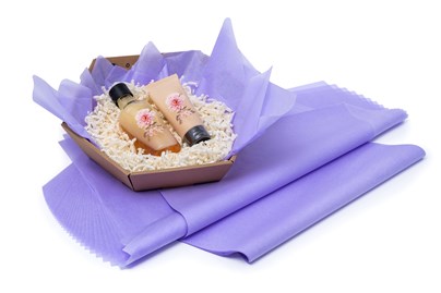 Bibuła gładka 20g 50x70cm Fioletowa Klasyczna – ozdobna – 100 arkuszy