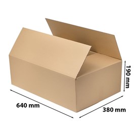 Karton klapowy, brązowy idealnie nadający się do wysyłanie towarów paczkomatem