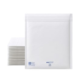 Białe koperty zabezpieczające z folią bąbelkową aroFOL Plus