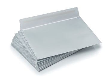 Koperty na zaproszenia C5 Matowe srebrne 120gsm 50 sztuk