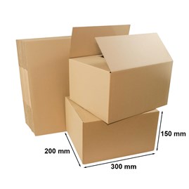 Kartony Klapowe 300x200x150mm, 10 sztuk