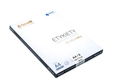 Naklejki samoprzylepne na arkuszu