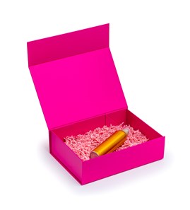 Pudełko Magnetyczne 350x250x100mm(zew) Fuksja Różowe Na Prezent