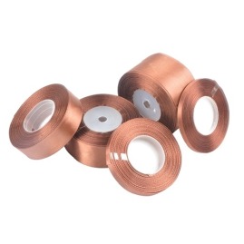 Wstążka satynowa 6mm brązowa 32m WS8134
