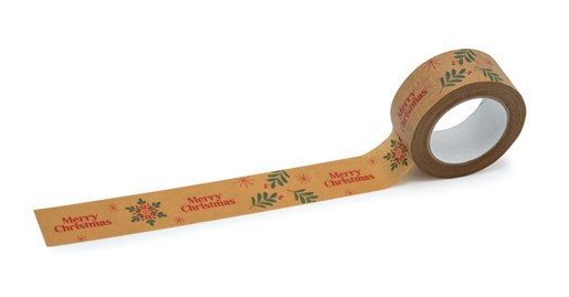 Taśma Świąteczna Papierowa Merry Christmas +Śnieżka 48mm/50m