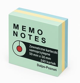 Karteczki kolorowe Memo Notes 50x50mm Mix 240szt.