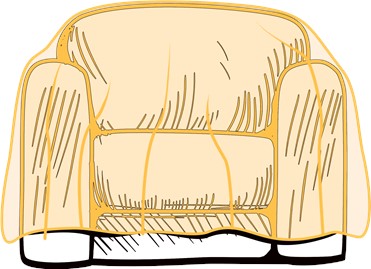 Folia ochronna na kanapę 1-os 243,8x137,2cm / 50um