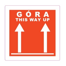 Naklejka Góra / This way up