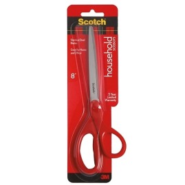 Nożyczki biurowe uniwersalne Scotch 20,5cm czerw.