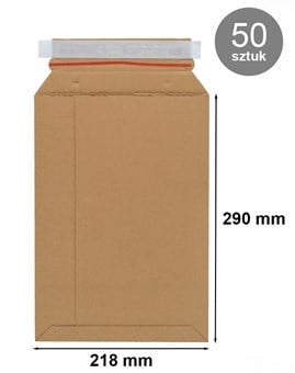 Pakiet - Koperta kartonowa 218x290mm A5 50szt