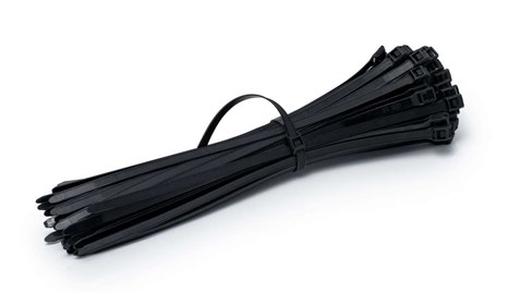 Opaski Zaciskowe z płaskim zamkiem 400/10mm Czarne