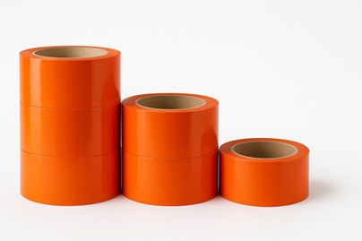 pomarańczowa taśma pakowa