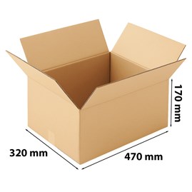 Pudełka klapowe kartonowe 470 x 320 x 170 mm