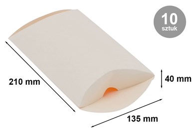 Pakiet Pudełko ozdobne Poduszka 210x135x40 Biały M 10szt