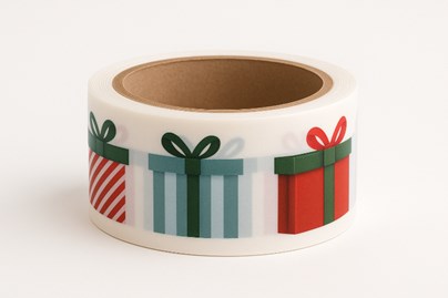 Taśma Pakowa Klejąca Świąteczna Prezenty 50mm/66m