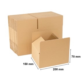 Kartony Klapowe 200x150x100mm, 50 sztuk