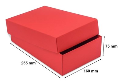 czerwone opakowanie fasonowe