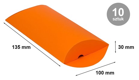 Pakiet Pudełko ozdobne Poduszka 135x100x30 Pomarańcz S 10szt