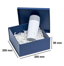 Pudełko Składane Z Wiekiem Granatowe 200x200x90 Pudełko Na Prezent