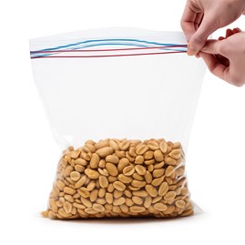 Torebki z podwójną struną 160x150mm/70mic 20szt.