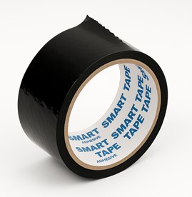 Taśma klejąca pakowa akrylowa czarna 48 mm x 45 m Smart