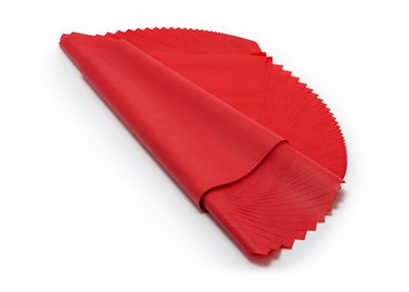 Czerwone arkusze bibuły gładkiej prezentowej