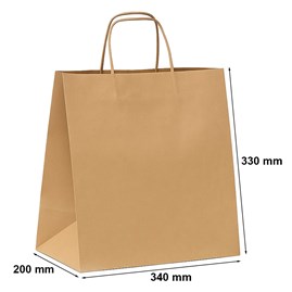 Torba Kateringowa Brązowa Gładka