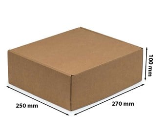 Pudełko karbowane 270x250x100mm Fefco 427